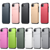 EIDERWOOD iPhone 16e Multifunksjonelt Bakdeksel med Kortholder - Grå