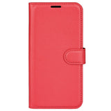 EIDERWOOD Honor 200 Lite Kunstskinn Flip Deksel m. Kortholder & Ståfunksjon - Rød