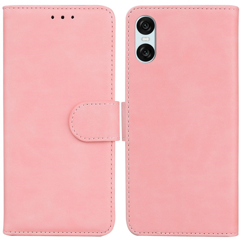 EIDERWOOD Sony Xperia 5 VI Skinn Deksel m. Lommebok - Pink