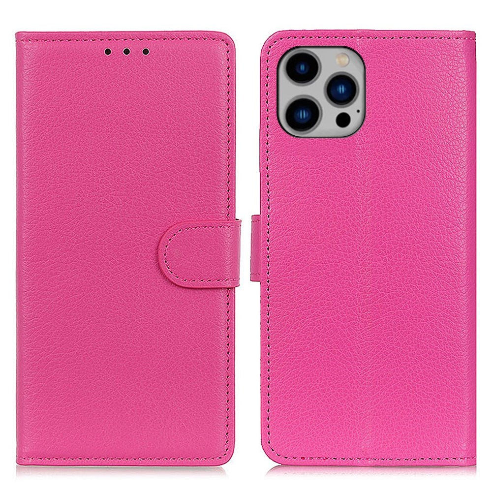 EIDERWOOD iPhone 16 Pro Max Skinn Flip Deksel med Lommebok - Rosa