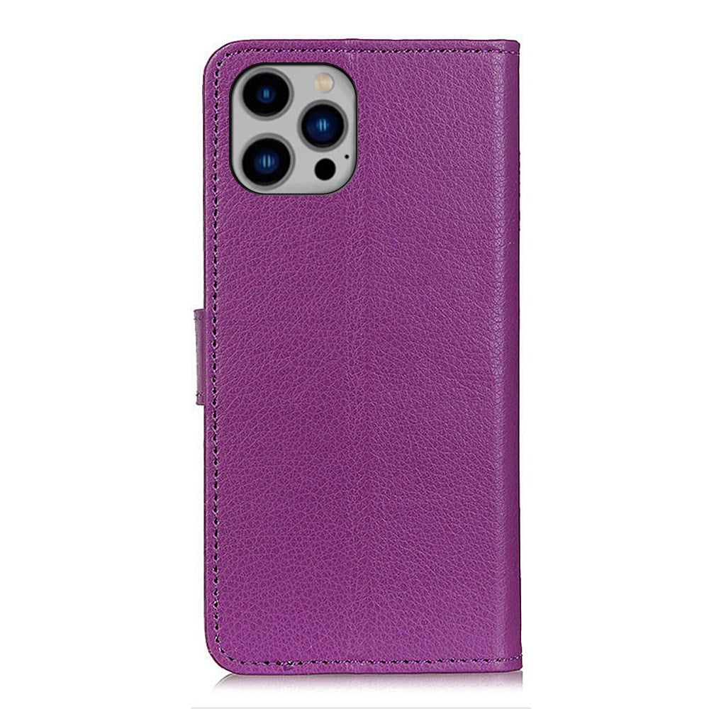 EIDERWOOD iPhone 16 Pro Max Skinn Flip Deksel med Lommebok - Lilla