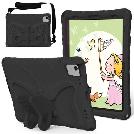 EIDERWOOD iPad Air 11" (2024) Butterfly Kickstand Barnedeksel - Svart