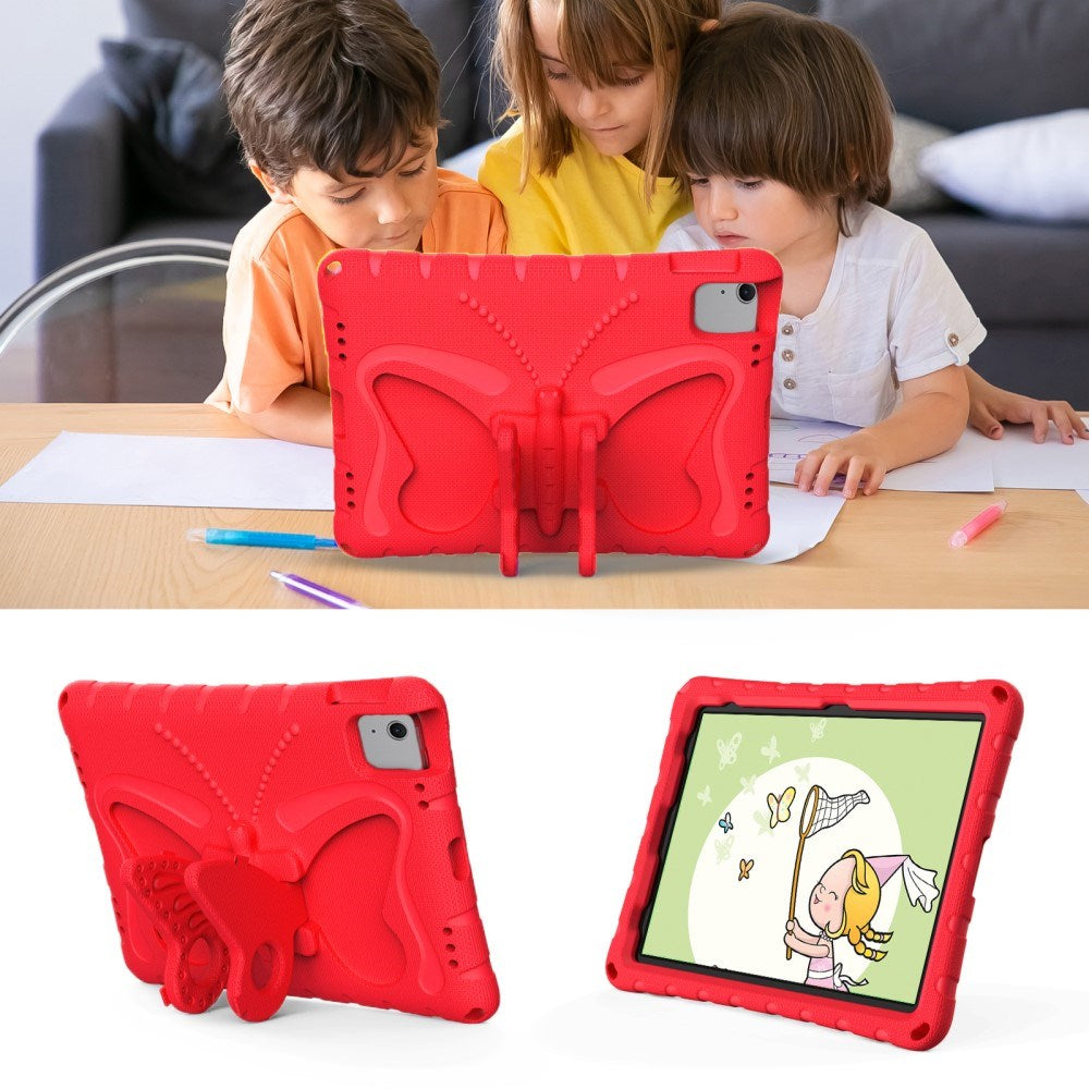 EIDERWOOD iPad Air 11" (2024) Butterfly Kickstand Barnedeksel - Rød