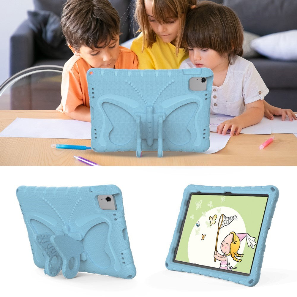 EIDERWOOD iPad Air 11" (2024) Butterfly Kickstand Barnedeksel - Lyse Blå