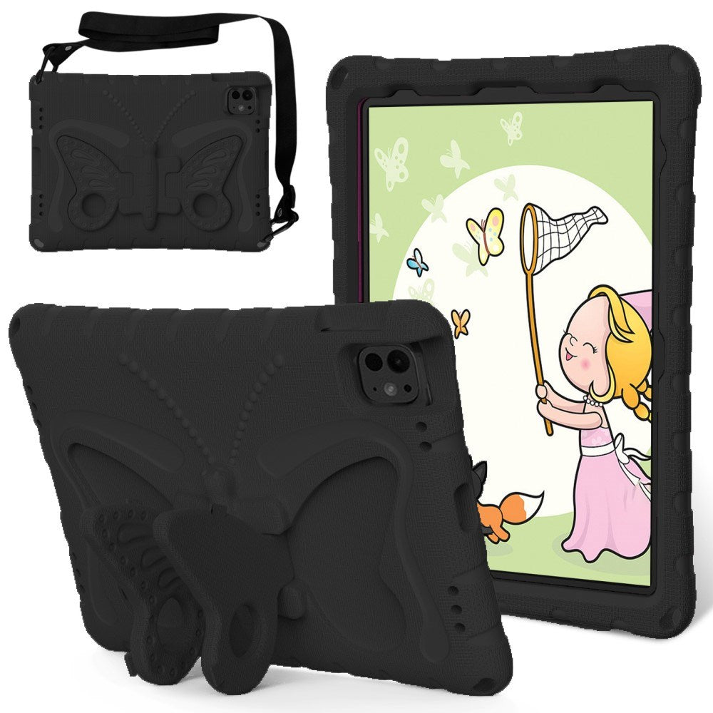 EIDERWOOD iPad Pro 11" (2024) Butterfly Kickstand Barnedeksel - Svart