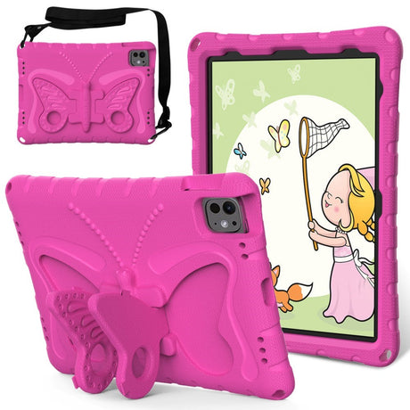 EIDERWOOD iPad Pro 11" (2024) Butterfly Kickstand Barnedeksel - Rosa