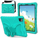 EIDERWOOD iPad Air / Pro 13" (2024) / Pro 12.9" (2022-2018) Butterfly Kickstand Barnedeksel - Mintgrønn