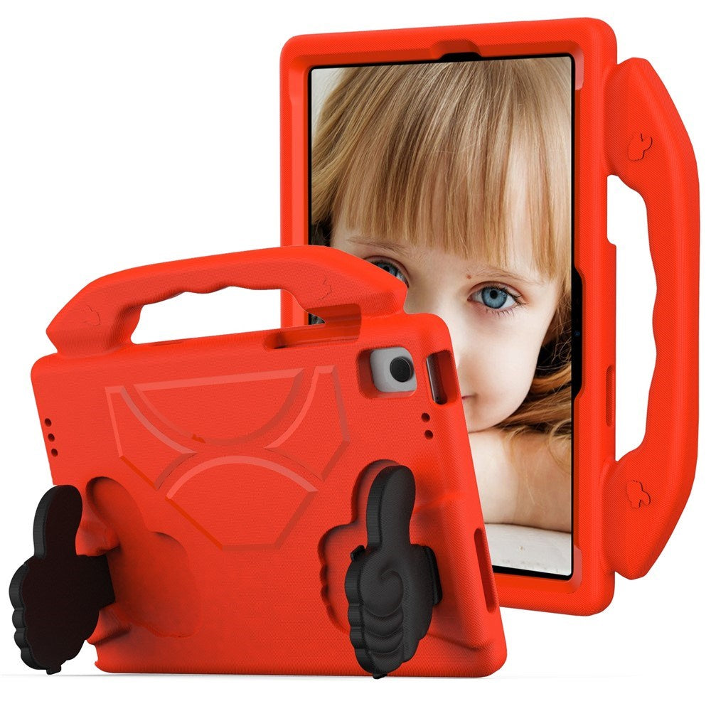 Samsung Galaxy Tab A11+ (Plus) / A9+ (Plus) EIDERWOOD Barn Deksel - Thumb Stativfunksjon Deksel - Rød