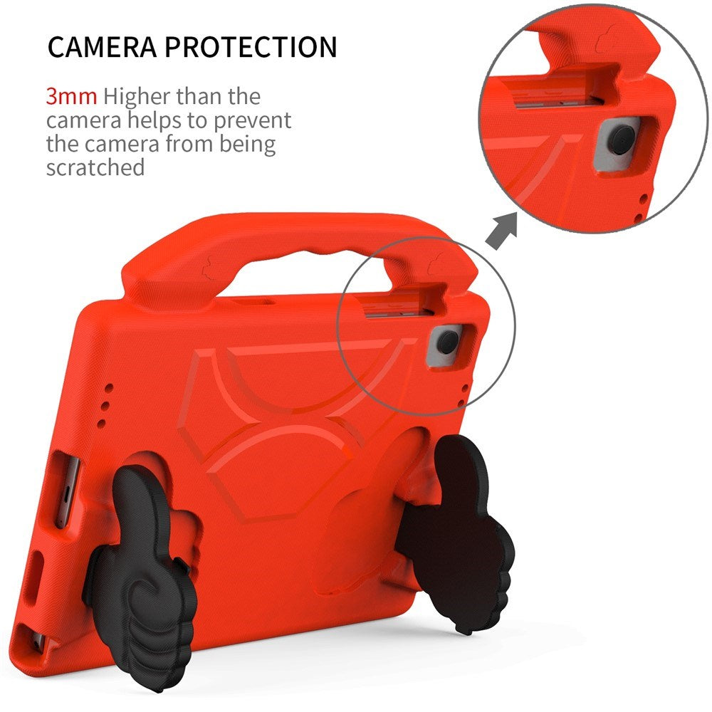 Samsung Galaxy Tab A11+ (Plus) / A9+ (Plus) EIDERWOOD Barn Deksel - Thumb Stativfunksjon Deksel - Rød