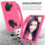 Samsung Galaxy Tab A11+ (Plus) / A9+ (Plus) EIDERWOOD Barn Deksel - Thumb Stativfunksjon Deksel - Rosa