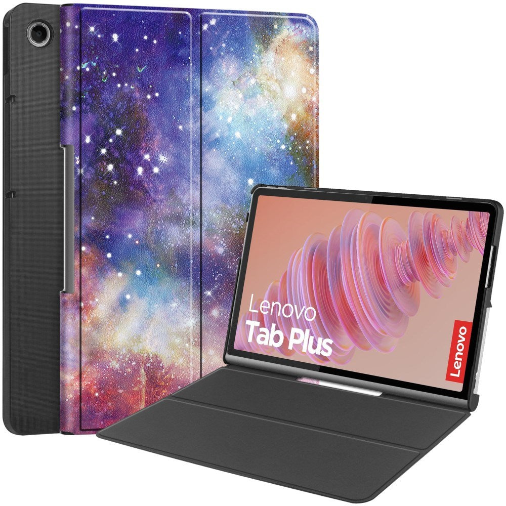 EIDERWOOD Lenovo Tab Plus 11.5" Kunstskinn Deksel med Mønster - Galakse