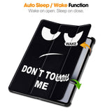 EIDERWOOD OnePlus Pad 2 Tri-Fold Deksel i Kunstskinn med Sleep-Funksjon - "Don't Touch Me"