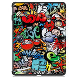 EIDERWOOD OnePlus Pad 2 Tri-Fold Deksel i Kunstskinn med Sleep-Funksjon - Graffiti