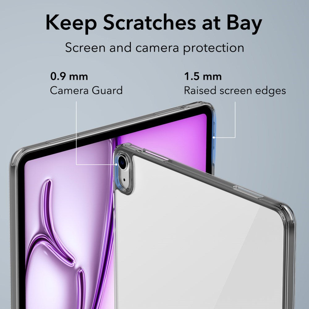 iPad Air 13" (2024) ESR Hybrid Deksel - Gjennomsiktig / Svart