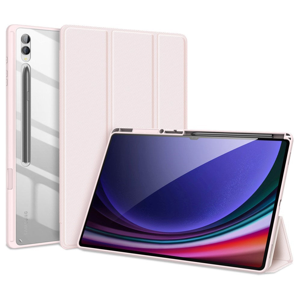 Samsung Galaxy Tab S10 Ultra DUX DUCIS TOBY Series - Støtsikkert Flipdeksel - Rosa