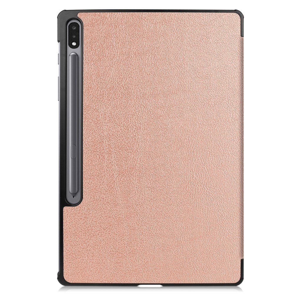 EIDERWOOD Samsung Galaxy Tab S10 Plus Kunstskinn Deksel m. Ståfunksjon - Rose Gull