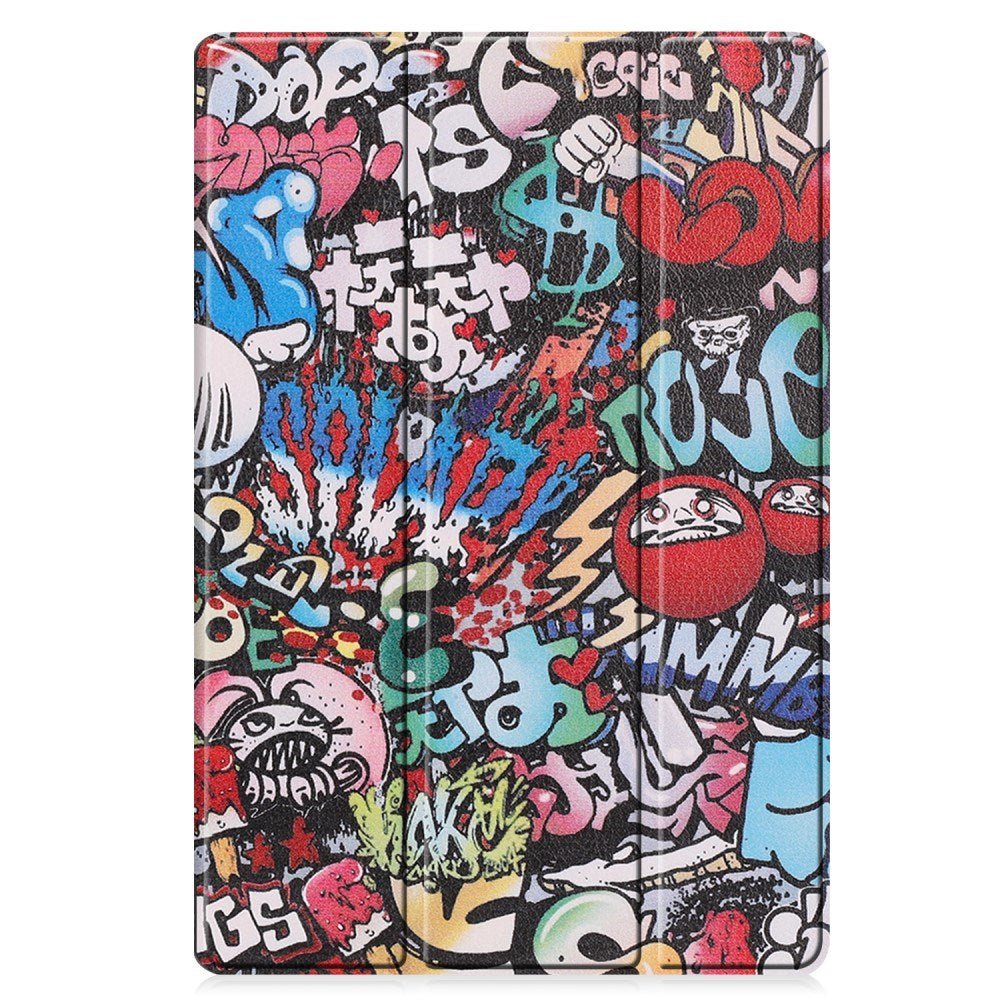 EIDERWOOD Samsung Galaxy Tab S10 Plus Kunstskinn Deksel m. Mønster - Graffiti