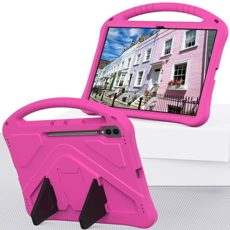 EIDERWOOD Samsung Galaxy Tab S10 Ultra Barneskrin med Kickstand - Pink