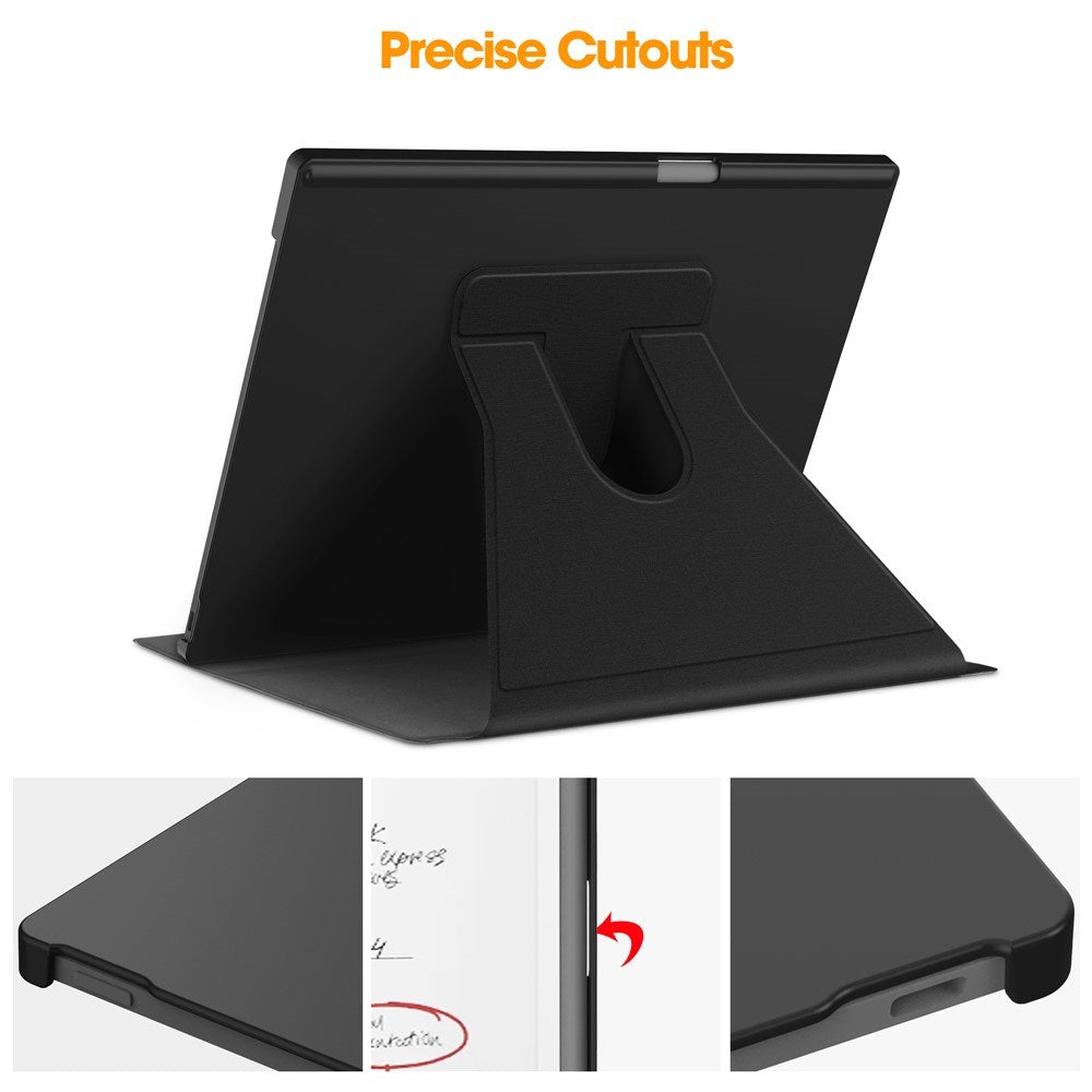 EIDERWOOD ReMarkable Paper Pro Kunstskinn Plast Deksel m. Penne Holder - Svart