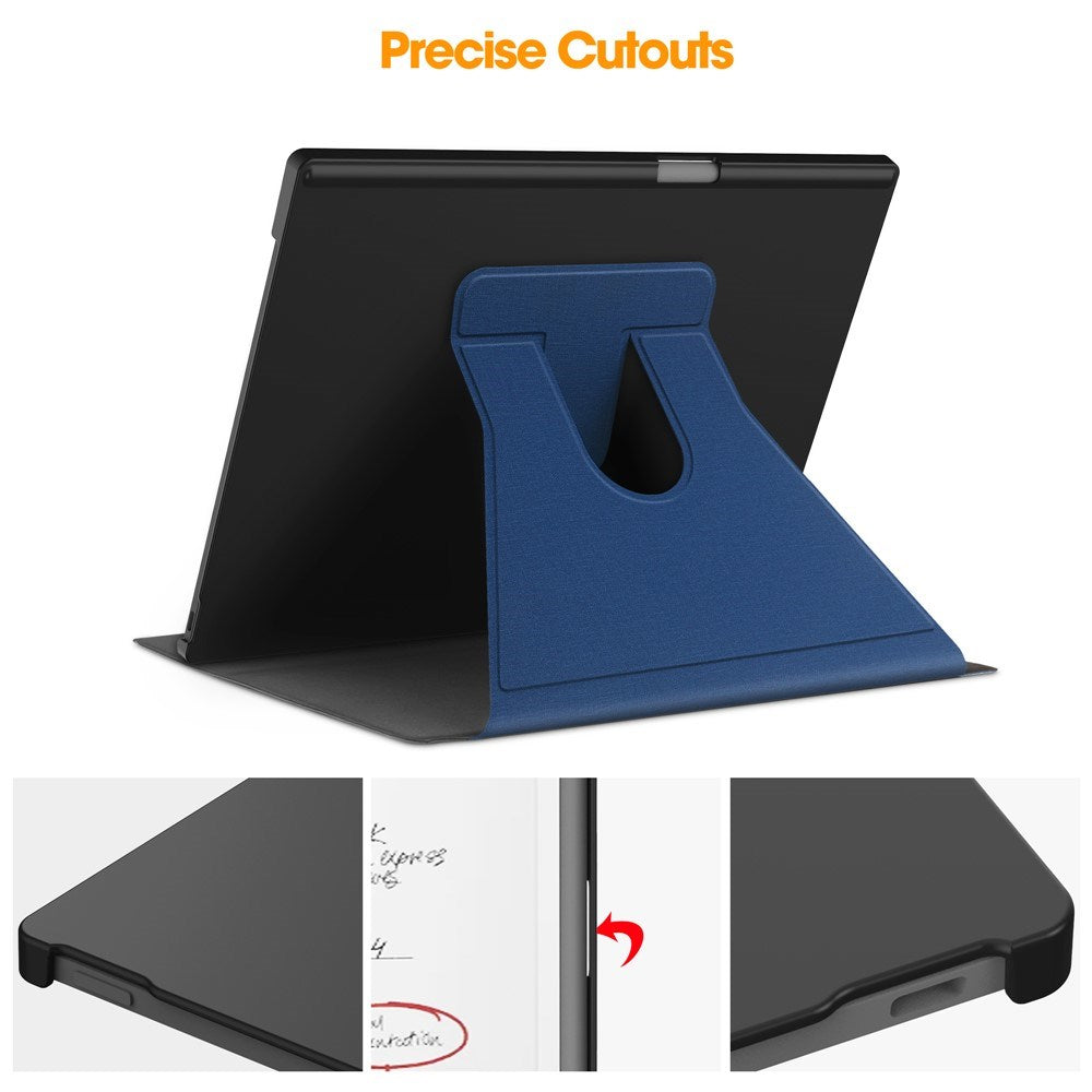 EIDERWOOD ReMarkable Paper Pro Kunstskinn Plast Deksel m. Penne Holder - Blå