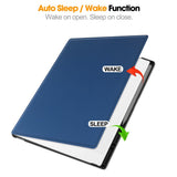 EIDERWOOD ReMarkable Paper Pro Kunstskinn Plast Deksel m. Penne Holder - Blå