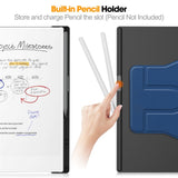 EIDERWOOD ReMarkable Paper Pro Kunstskinn Plast Deksel m. Penne Holder - Blå