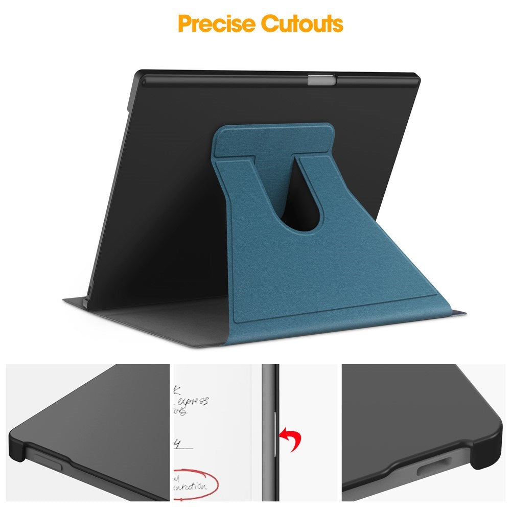 EIDERWOOD ReMarkable Paper Pro Kunstskinn Plast Deksel m. Penne Holder - Lyseblå