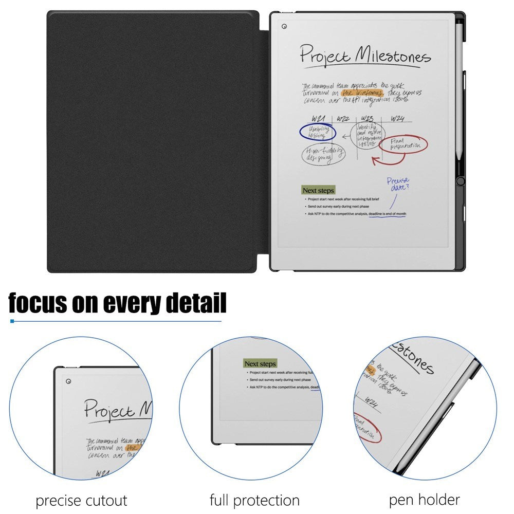 ReMarkable Paper Pro EIDERWOOD Kunstskinn Deksel – Svart
