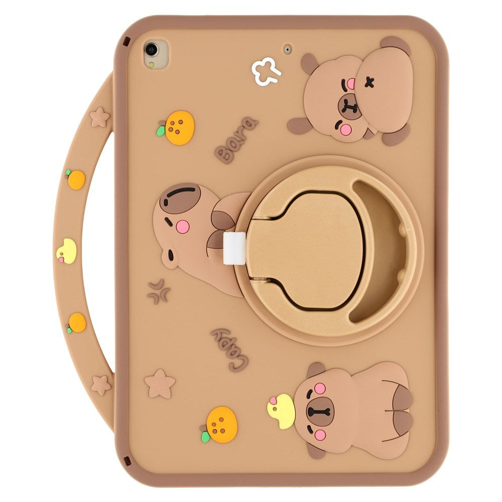 iPad 10.2" (2021 / 2020 / 2019) / iPad Air (2019) EIDERWOOD Silikon Deksel m. Roterende Kickstand - Capybara