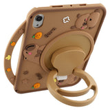 iPad Mini (2024 / 2021) EIDERWOOD Silikon Deksel m. Roterende Kickstand - Capybara