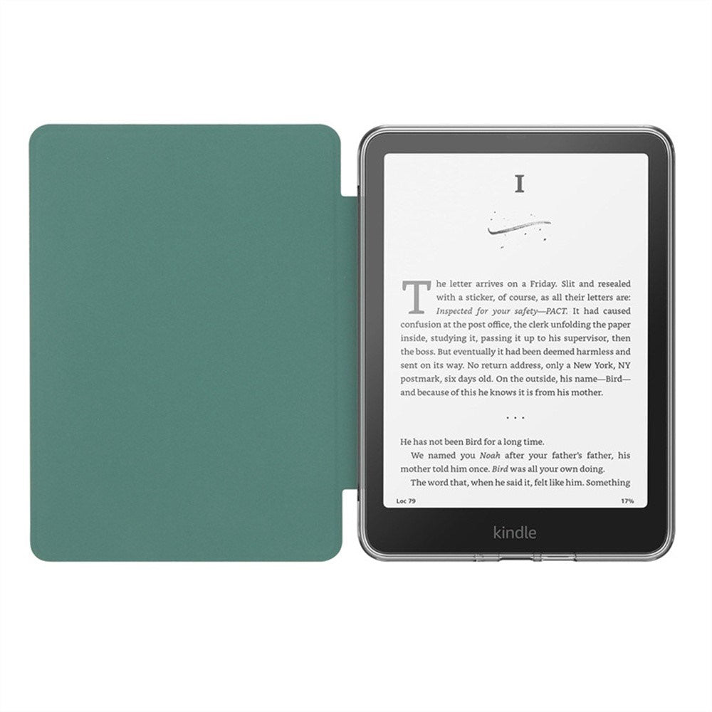 EIDERWOOD Amazon Kindle 11th Generation (2022) Kunstskinn Flip Deksel - Gjennomsiktig / Lavendel
