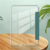 EIDERWOOD Amazon Kindle 11th Generation (2022) Kunstskinn Flip Deksel - Gjennomsiktig / Lysegrønn