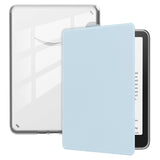 EIDERWOOD Amazon Kindle 11th Generation (2022) Kunstskinn Flip Deksel - Gjennomsiktig / Lyseblå