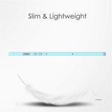 EIDERWOOD Samsung Galaxy Tab S10 Lite / S10 FE / S9 FE Flip Deksel - Stativfunksjon & Styluspennholder - Gjennomsiktig / Lys Blå