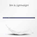 EIDERWOOD Samsung Galaxy Tab S10 Lite / S10 FE / S9 FE Flip Deksel - Stativfunksjon & Styluspennholder - Gjennomsiktig / Grå Lilla