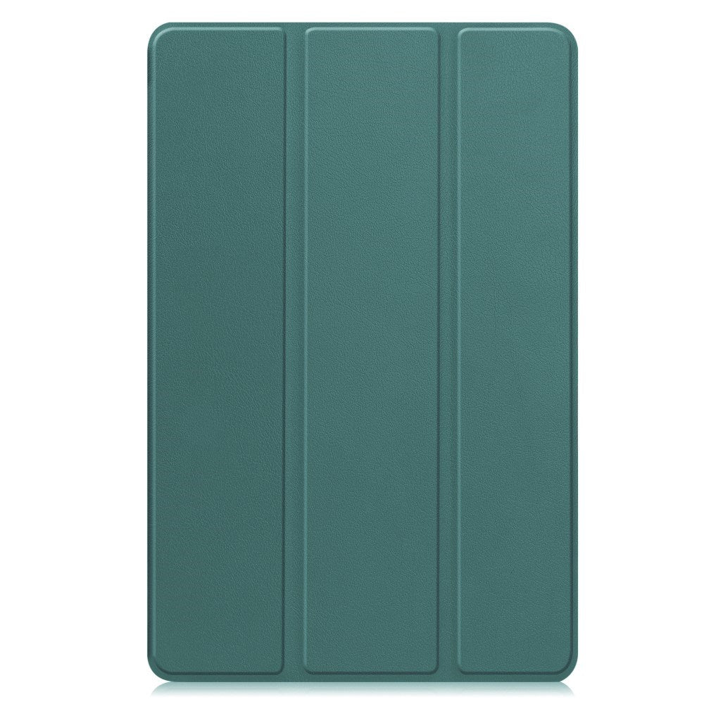 EIDERWOOD Samsung Galaxy Tab S10 FE+ (Plus) Kunstskinn Flip Deksel m. Stativfunksjon & Pencil Holder - Grønn