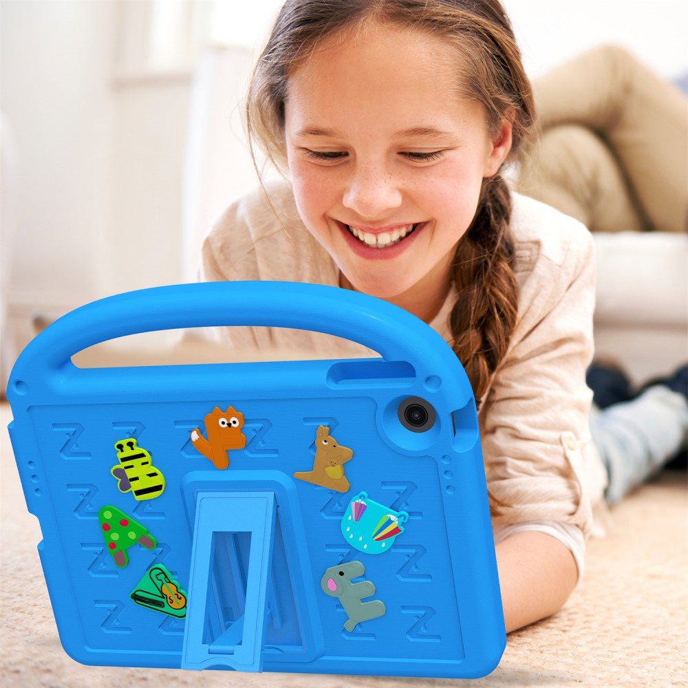 EIDERWOOD Lenovo Tab 10.1" Barnedeksel med Stativ og Håndholder - Blå