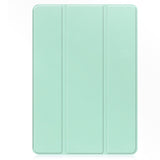 EIDERWOOD Samsung Galaxy Tab S10 FE+ (Plus) Tri-Fold Kunstskinn Flip Deksel med Stylus Pen Holder - Lys Grønn