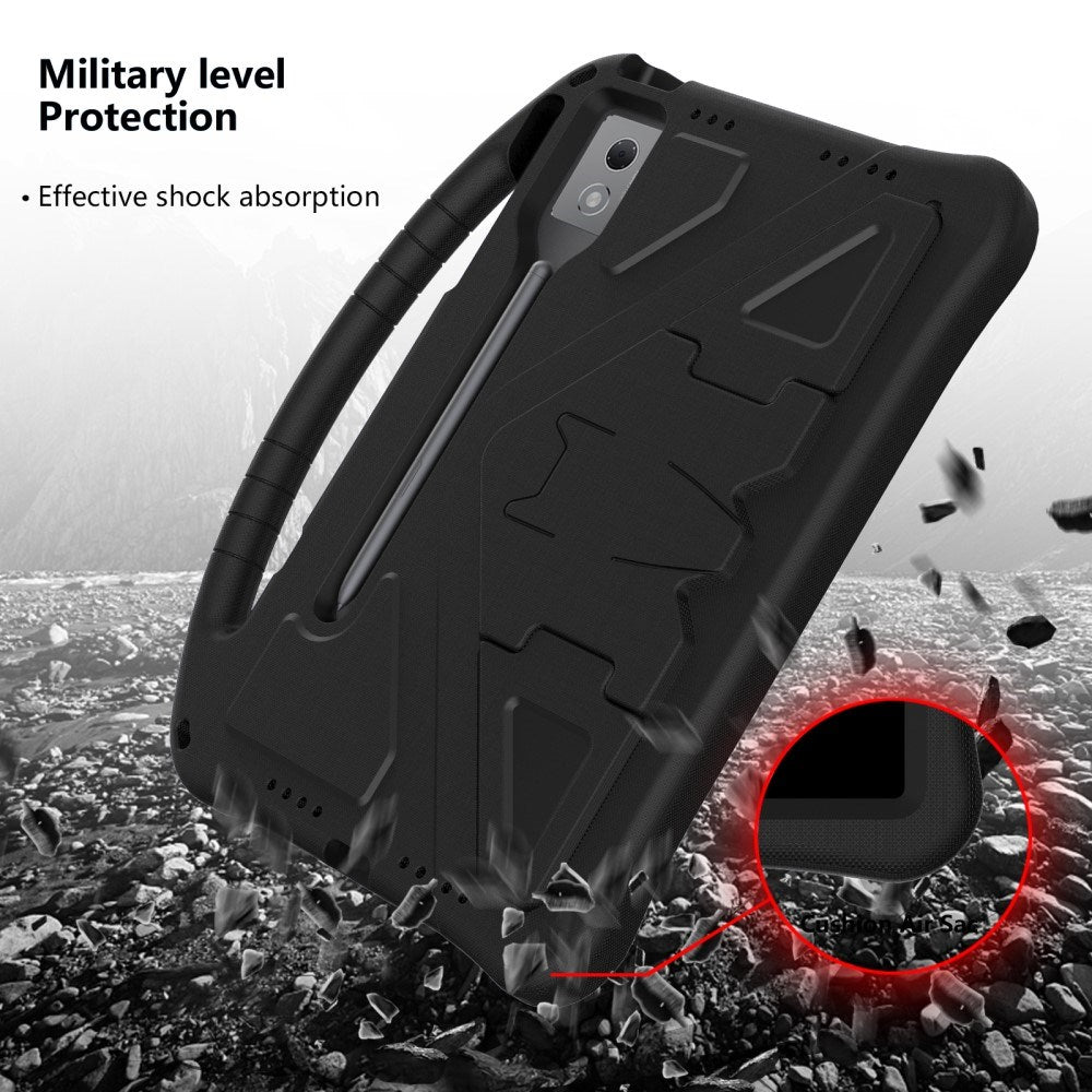 EIDERWOOD Lenovo Idea Tab Pro Anti-Drop Tablett Deksel med Håndtak og Stativfunksjon - Svart