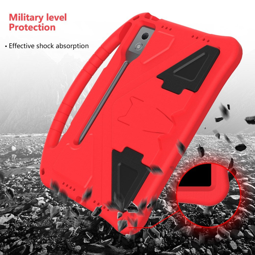 EIDERWOOD Lenovo Idea Tab Pro Anti-Drop Tablett Deksel med Håndtak og Stativfunksjon - Rød