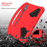 EIDERWOOD Lenovo Idea Tab Pro Anti-Drop Tablett Deksel med Håndtak og Stativfunksjon - Rød