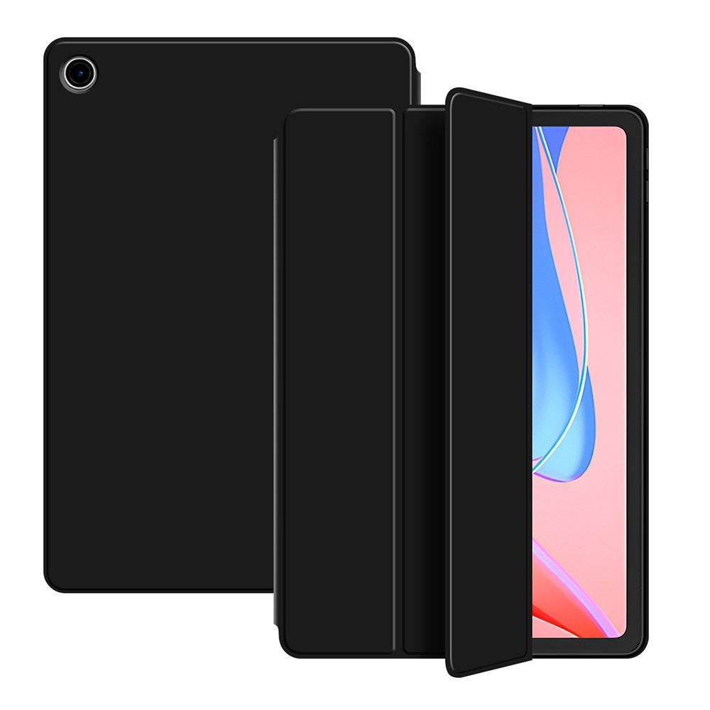 EIDERWOOD Lenovo Tab 10,1" Tri-Fold Flip-Deksel i Kunstskinn – Svart