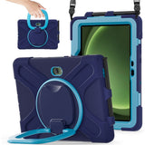 Samsung Galaxy Tab Active5 Pro / Active4 Pro EIDERWOOD Hybrid Plast Barne Deksel m. Kickstand & Stropp - Blå