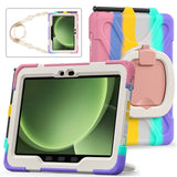 Samsung Galaxy Tab Active5 Pro / Active4 Pro EIDERWOOD Hybrid Plast Barne Deksel m. Kickstand & Stropp - Multi