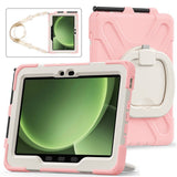 Samsung Galaxy Tab Active5 Pro / Active4 Pro EIDERWOOD Hybrid Plast Barne Deksel m. Kickstand & Stropp - Rosa