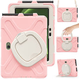 Samsung Galaxy Tab Active5 Pro / Active4 Pro EIDERWOOD Hybrid Plast Barne Deksel m. Kickstand & Stropp - Rosa