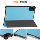 Xiaomi Redmi Pad 2 EIDERWOOD Kunstskinn Flipp Deksel - Lyseblå