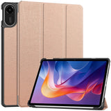 Xiaomi Redmi Pad 2 EIDERWOOD Kunstskinn Flipp Deksel - Rose Gold