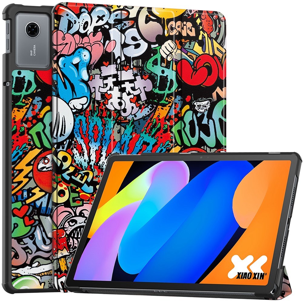 Lenovo Idea Tab 11 EIDERWOOD Kunstskinn Flipp Deksel med Motiv - Graffiti