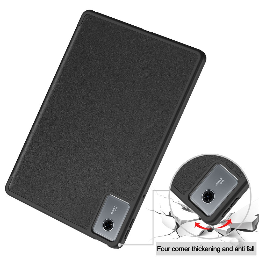 Lenovo Idea Tab 11 EIDERWOOD Kunstskinn Flipp Deksel m. Pennholder - Svart